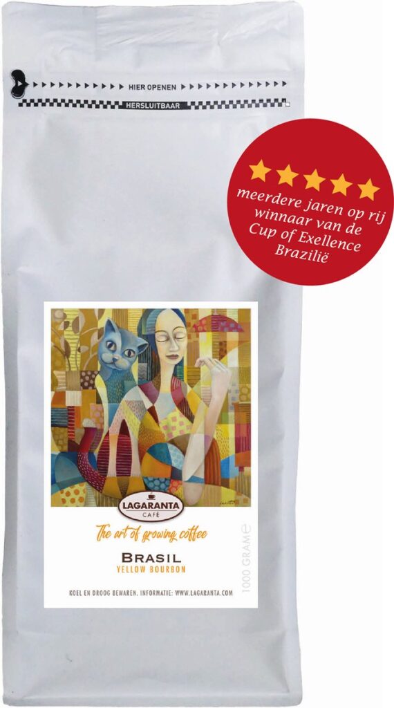 Lagaranta Yellow Boubon Brasil – koffiebonen (Lungo) - Single Origin Specialty Koffie - 1000 gram