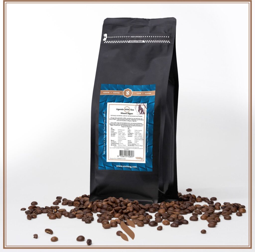 Soolong Speciality Koffie Koffiebonen Uganda Arabica Vers Gebrand Medium Roast Espresso